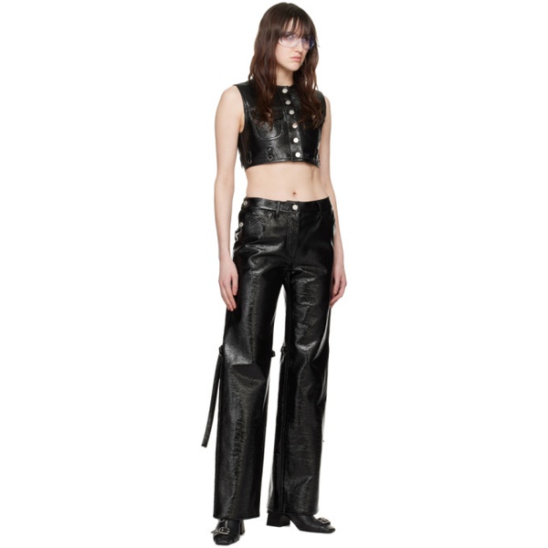  Courreges Black Baggy Trousers 241783F087004