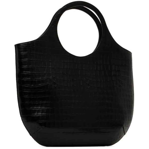  Courreges Black Large Holy Croco Stamped Tote 241783F049007