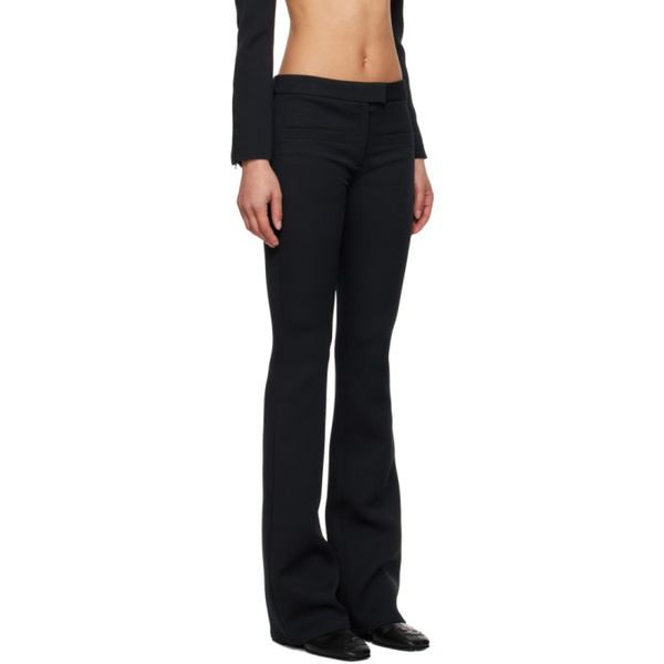  Courreges Black Zipped Trousers 231783F087004