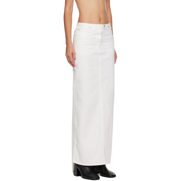  Courreges White Seven-Pocket Denim Maxi Skirt 232783F093003