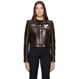 Courreges Brown RE에디트 EDITION Jacket 232783F063006