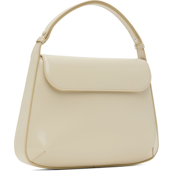  Courreges 오프화이트 Off-White Medium Sleek Leather Bag 232783F046012
