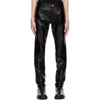 Courreges Black Crinkled Trousers 232783M191003