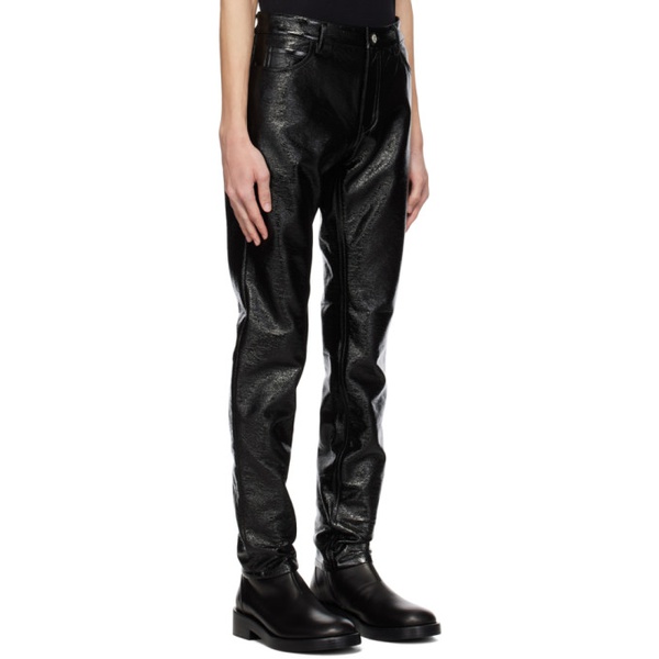  Courreges Black Crinkled Trousers 232783M191003