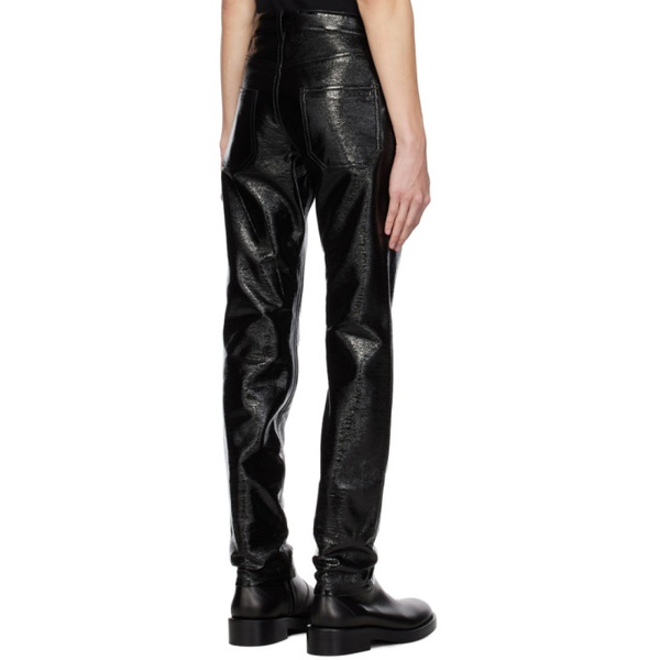  Courreges Black Crinkled Trousers 232783M191003