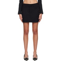 Courreges Black Cutout Miniskirt 221783F090003