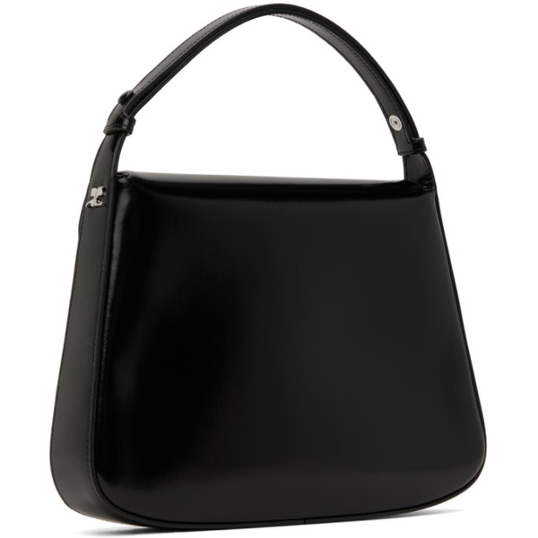  Courreges Black Medium Sleek Leather Bag 232783F046011