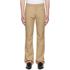 Courreges Beige Recycled Polyester Trousers 221783M191005