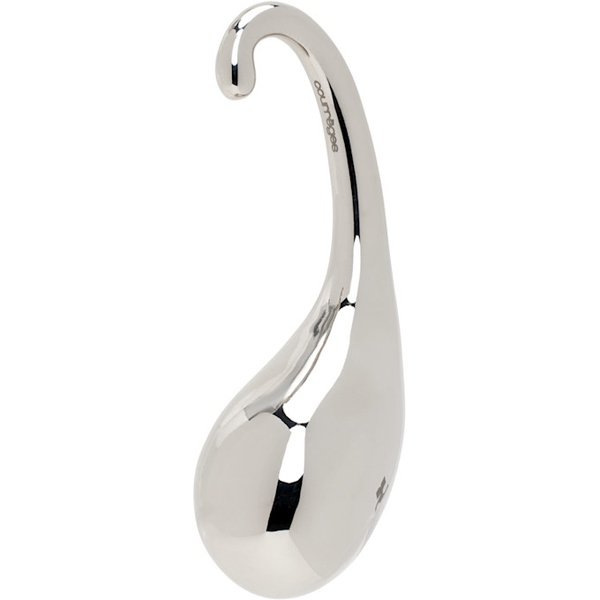  Courreges Silver Drop Metallic Single Ear Cuff 241783F022001