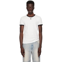 Courreges White Signature Contrast T-Shirt 242783M213000