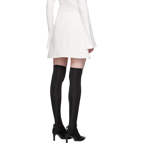  Courreges White Ellipse Miniskirt 241783F090024