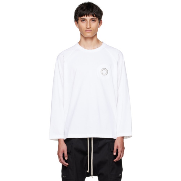  크레이그 그린 Craig Green White Eyelet Long Sleeve T-Shirt 222735M213004