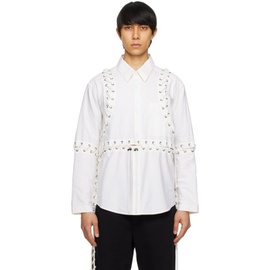 크레이그 그린 Craig Green White Deconstructed Laced Shirt 241735M192001