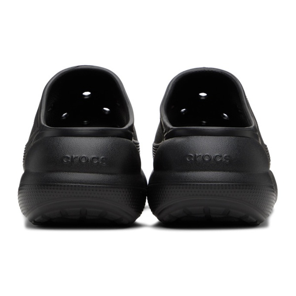 크록스 Crocs Black Crush Slides 241209F124008