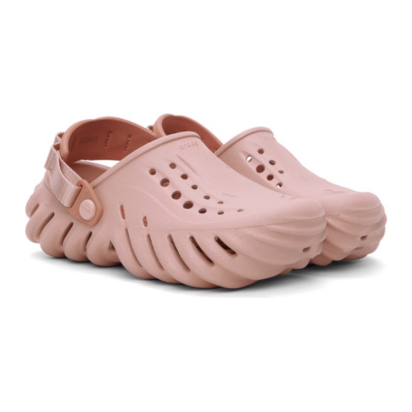크록스 Crocs Pink Echo Clogs 241209F121033