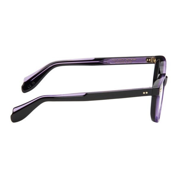  커틀러 앤 그로스 Cutler and Gross Black & Purple 9990 Glasses 241331M133001