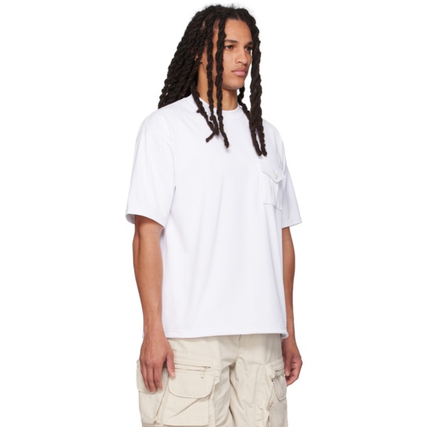  DAIWA PIER39 White Flap Pocket T-Shirt 231970M213000