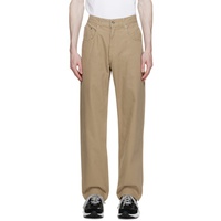 DANCER Khaki Five-Pocket Trousers 231898M191015