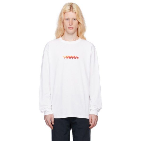  DANCER White Analog Long Sleeve T-Shirt 241898M213004