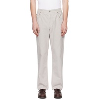 DANCER Gray Five-Pocket Trousers 241898M191003
