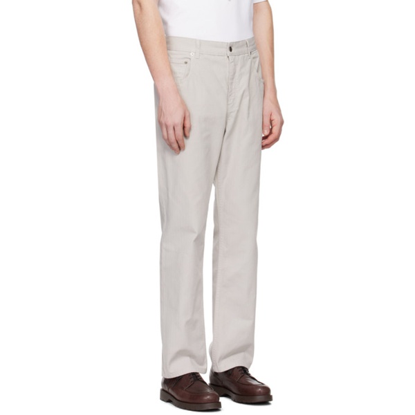  DANCER Gray Five-Pocket Trousers 241898M191003