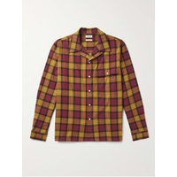DE BONNE FACTURE Convertible-Collar Checked Cotton-Flannel Shirt 1647597311020694