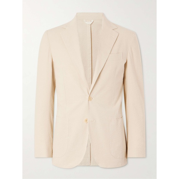  DE PETRILLO Cotton-Blend Seersucker Suit Jacket 1647597310466898