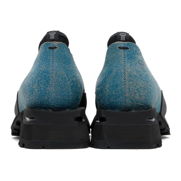  DEMON Blue & Black Poyana Boots 241156M255005