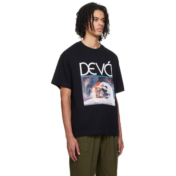  DEVA? STATES Black Print T-Shirt 241995M213018