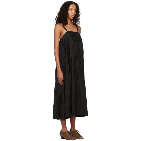  드보 뉴욕 DEVEAUX NEW YORK Black Pleated Midi Dress 222243F054007