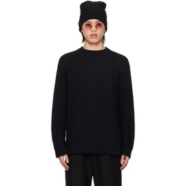 DEVOA Black Raglan Sweater 241212M201000