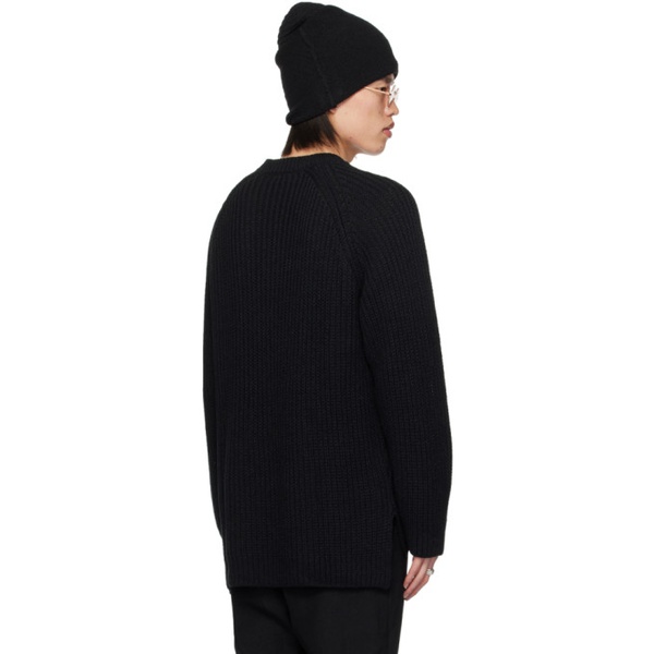  DEVOA Black Raglan Sweater 241212M201000