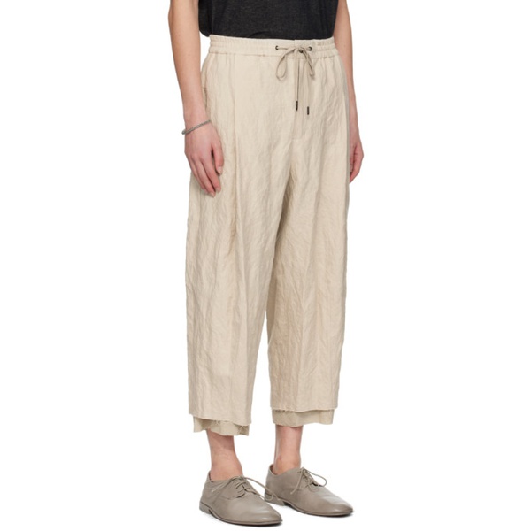  DEVOA 오프화이트 Off-White Cropped Trousers 241212M191006