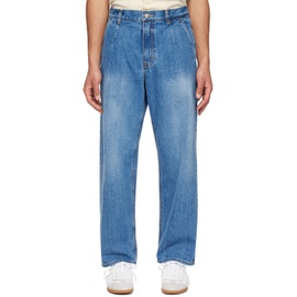 DOCUMENT Blue Five-Pocket Jeans 241200M186000