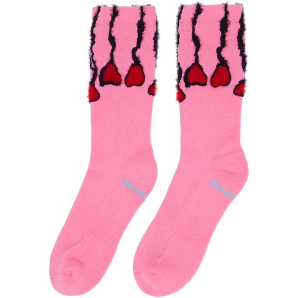 DOUBLESOUL Three-Pack Pink Gaetano Pesce Socks 242259M220001