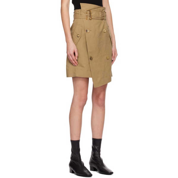  DRAE Brown Trench Miniskirt 231520F090004