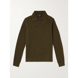 DRAKE Integral Ribbed Wool and Alpaca-Blend Sweater 1647597323019523