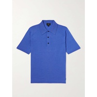 던힐 DUNHILL Wool and Mulberry Silk-Blend Polo Shirt 1647597294867680