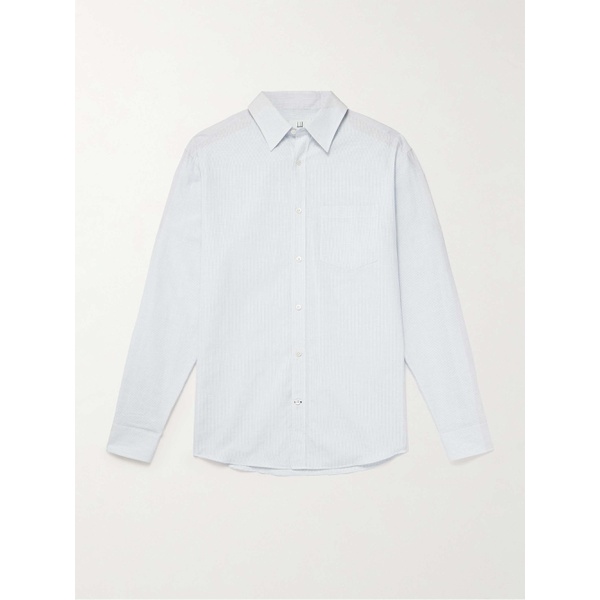  던힐 DUNHILL Striped Cotton and Linen-Blend Shirt 1647597323019285