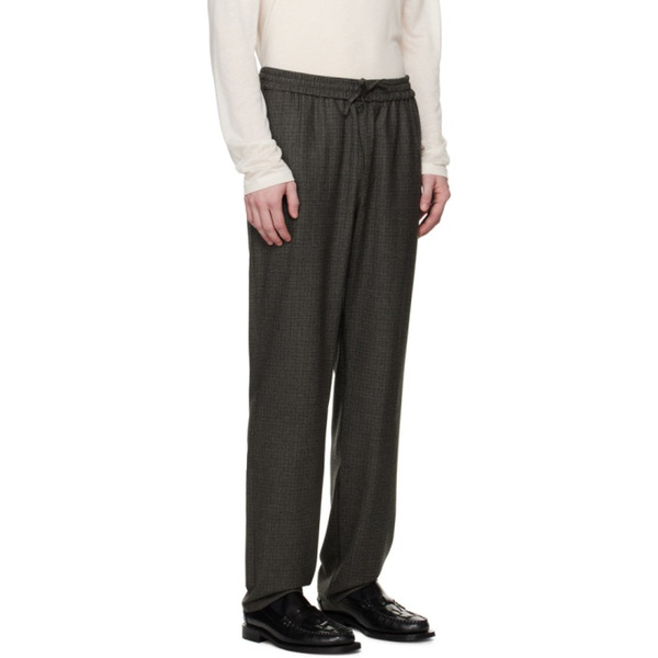  De Bonne Facture Gray Drawstring Trousers 232289M191003