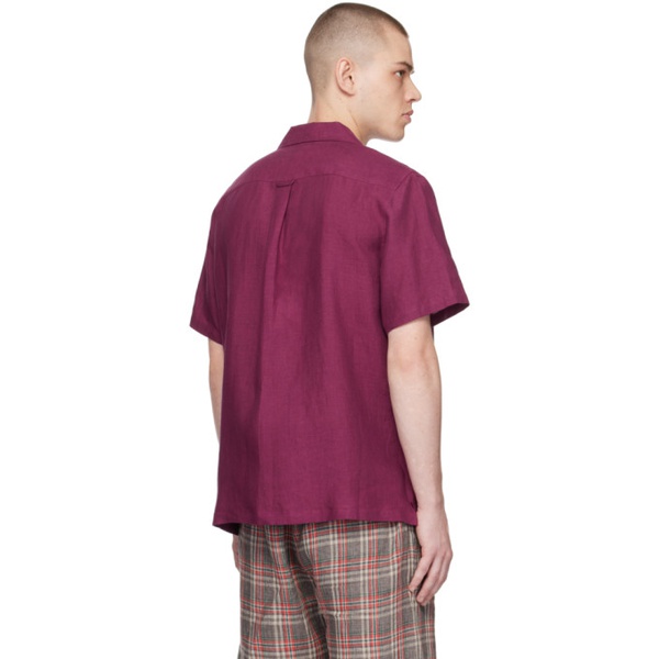  De Bonne Facture Purple Embroidered Shirt 231289M192003