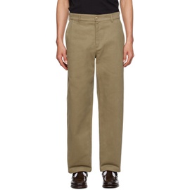 De Bonne Facture Khaki Balloon Trousers 232289M191004