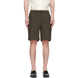 De Bonne Facture Khaki Easy Shorts 231289M193006