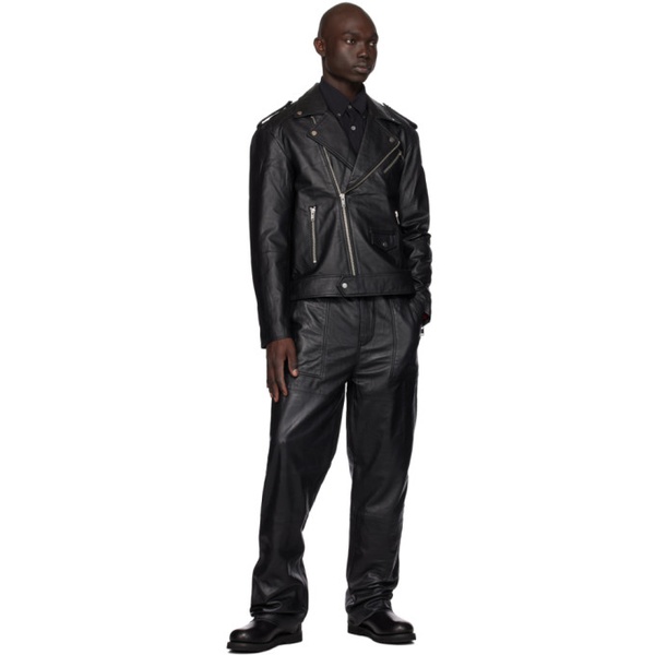  Deadwood Black Presley Leather Pants 232158M189002