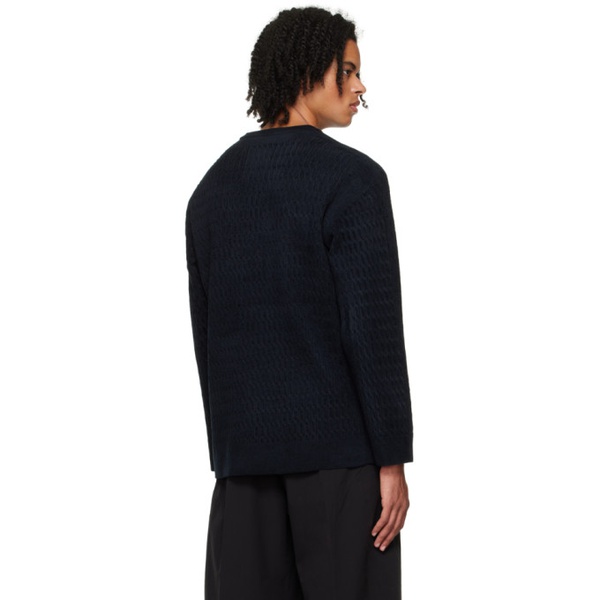  데상트 얼터레인 Descente ALLTERRAIN Black Fusion Knit Sweater 241385M201000