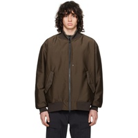 데상트 얼터레인 Descente ALLTERRAIN Brown MA-1 Bomber Jacket 241385M175000