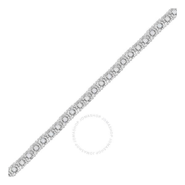  Diamond Muse 1/2 Carat Real Diamond Fashion Tennis Bracelet for Women in Sterling Silver KB27769-DWSC-S25