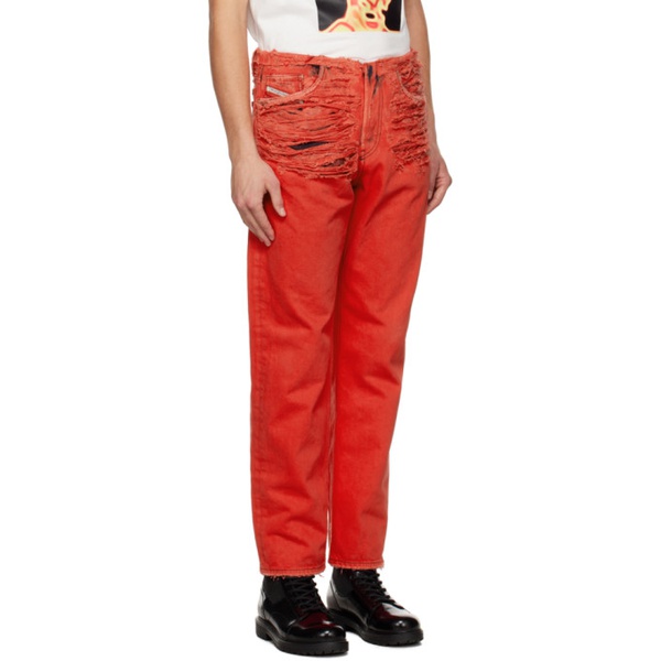 디젤 디젤 Diesel Red 2010 Straight Jeans 231001M186000