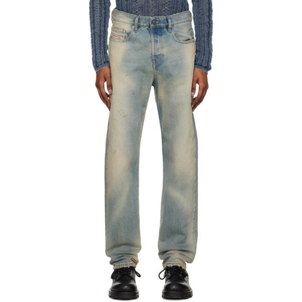 디젤 디젤 Diesel Blue 2020 D-Viker Straight Jeans 231001M186053