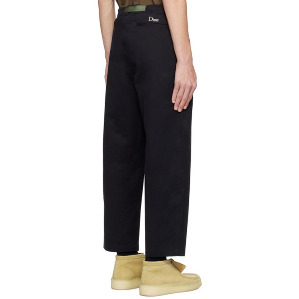  다임 Dime Black Belted Trousers 241841M191001